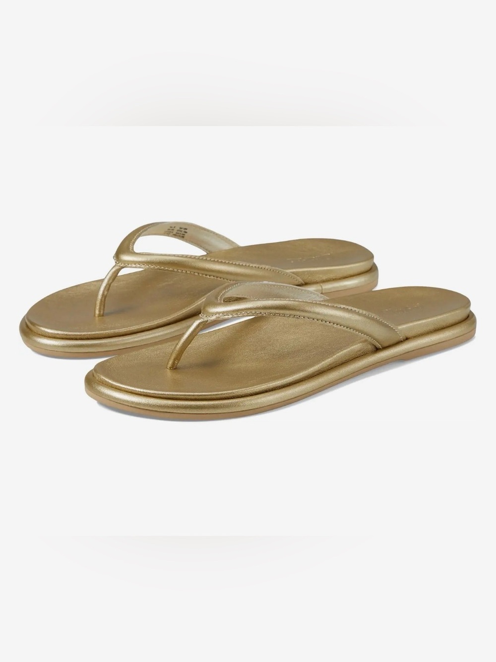 OluKai Tiare Leather Slip-On Sandal, Bubbly Gold, NWT, Women’s Size 10 (EUR 40)